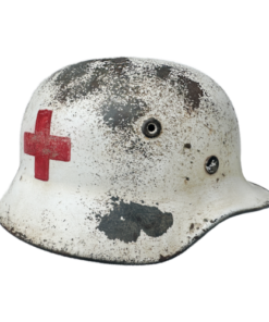 WW2 German M40 Army Medic Single Decal Helmet (Original)