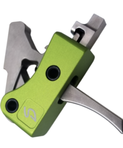 Stern Defense Hybrid 2-Stage Drop-in Small Pin Trigger for AR-15, AR-10 Style Rifles, Green/Black - H2S