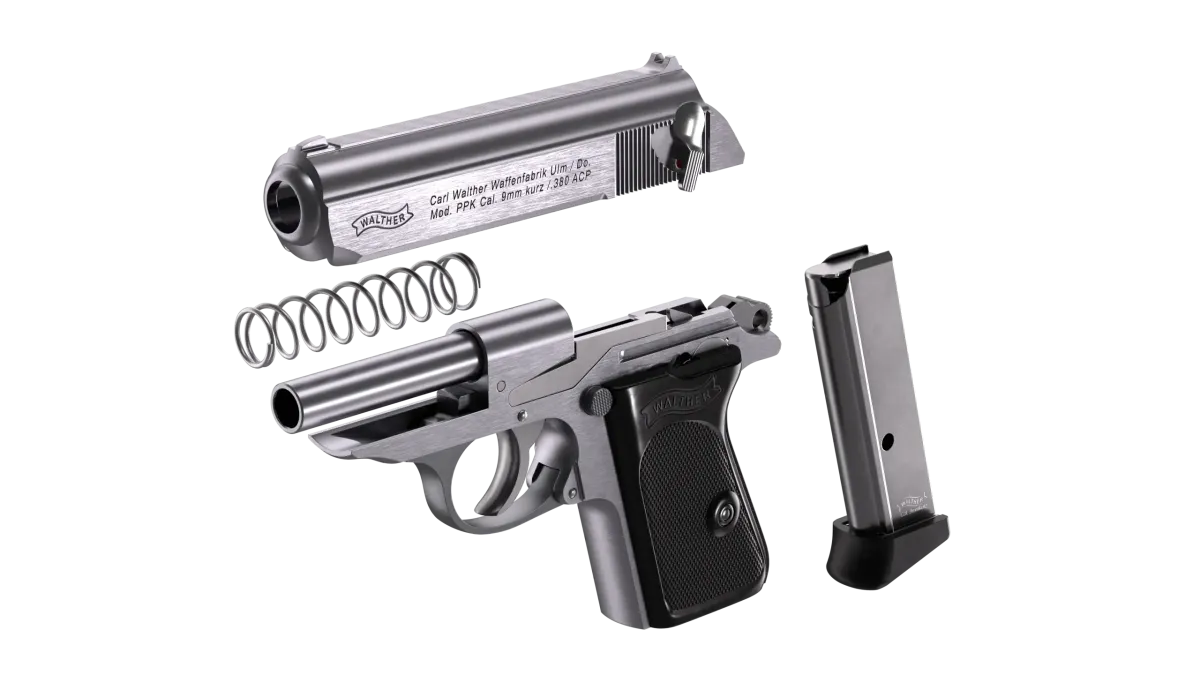 Walther PPK 3.3" Stainless 6RD .380 ACP - Image 4