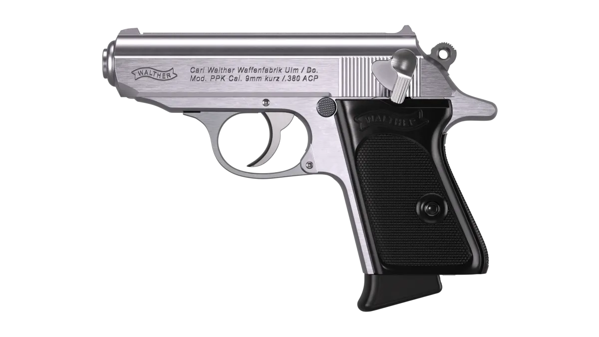 Walther PPK 3.3" Stainless 6RD .380 ACP - Image 2