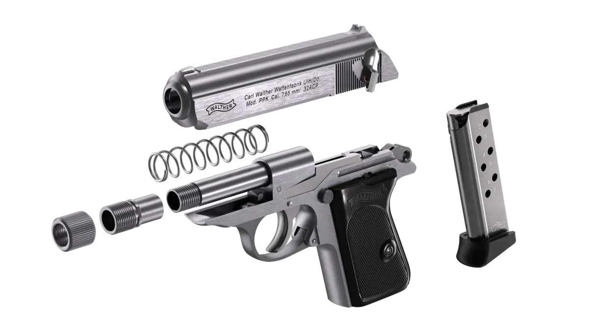 Walther PPK SD 3.3" Stainless 7RD 32 ACP - Image 3